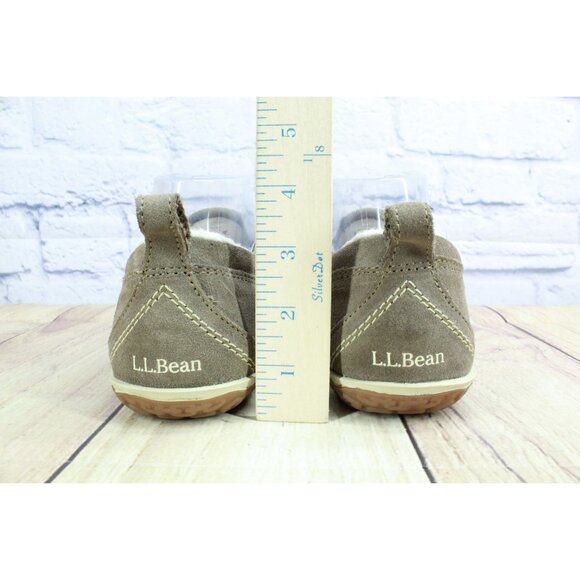 LL Bean Mountain Slippers Moccasin Dark Cement Size 8 M - Picture 6 of 9